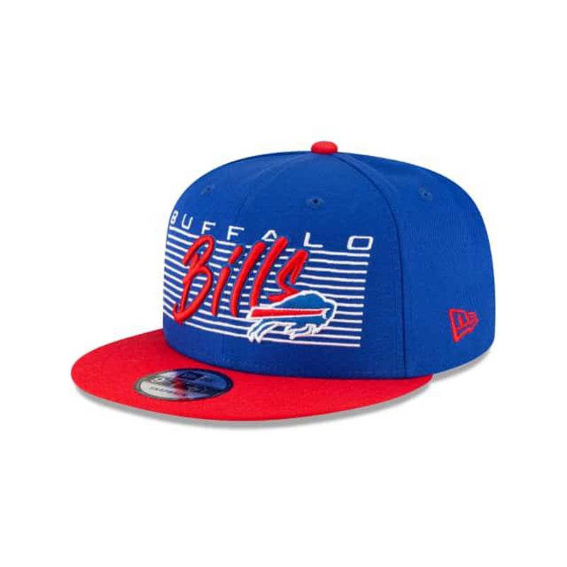 NFL Buffalo Bills Retro 9Fifty Snapback (JZS4271) - Blue New Era Caps